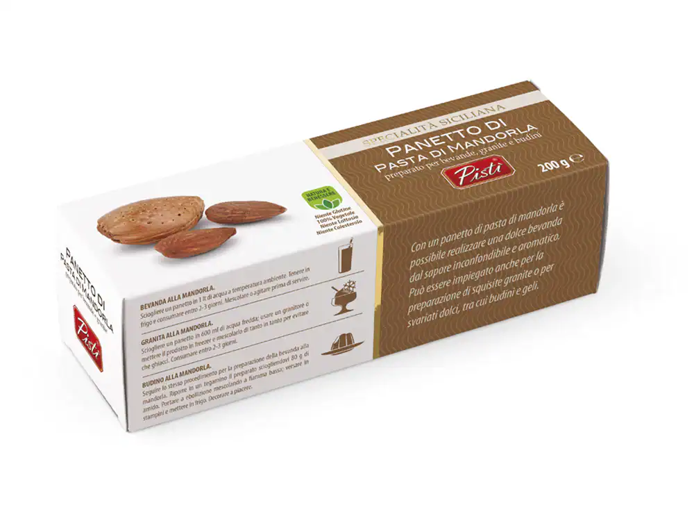 Sicilian almond paste cookies by Pistì, artisanal and handcrafted.