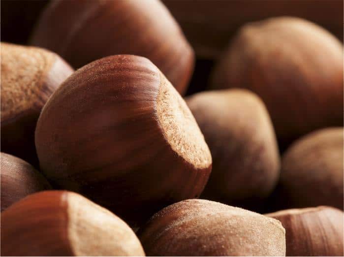 Hazelnuts for artisanal Sicilian sweets.
