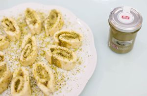 Receta de rollitos de crema de pistacho