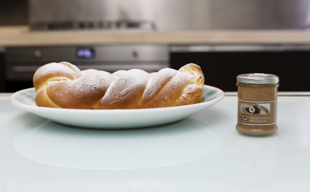 Receta de trenza con crema de avellanas