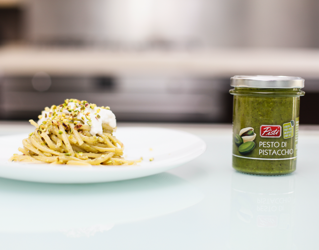 Ricetta Linguine con pesto di pistacchio Pistì e burrata