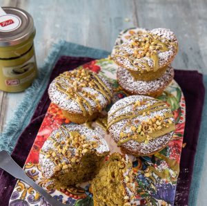 Capresi de pistacho con crema de Pistì