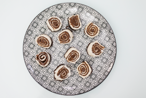 Receta Girelle con crema de chocolate a la modicana