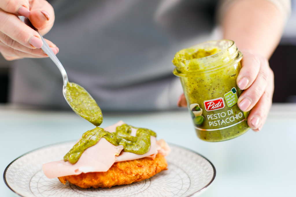 Pistazien-Pesto-Pfannkuchen-Rezept