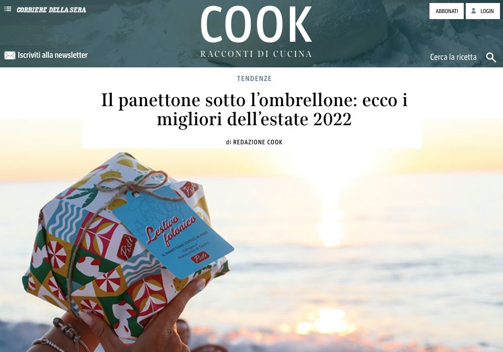 Panettone under the parasol: among the best of summer 2022, according to the editorial staff of Cook Corriere