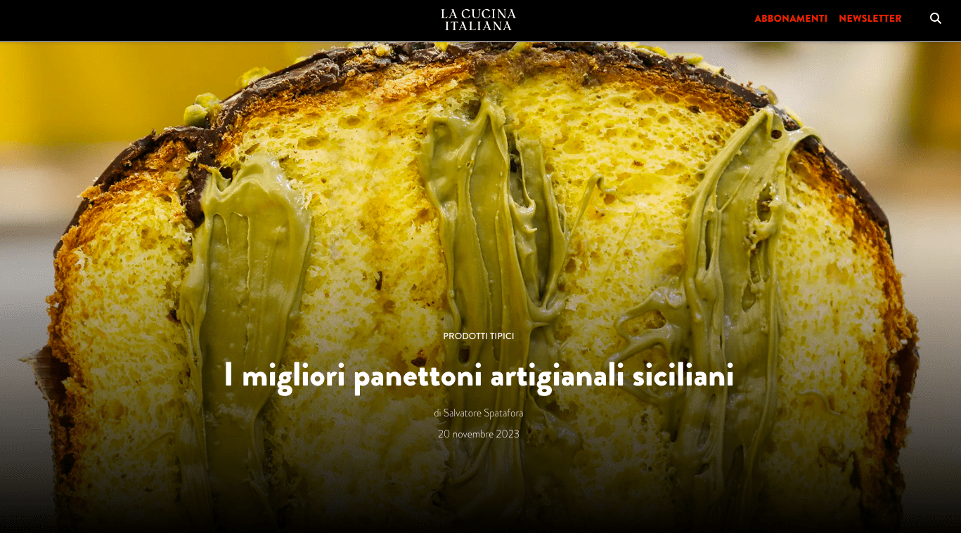 La Cucina Italiana: Panettone Pistì among the best in Sicily